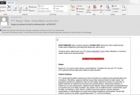 ptt virüs mail